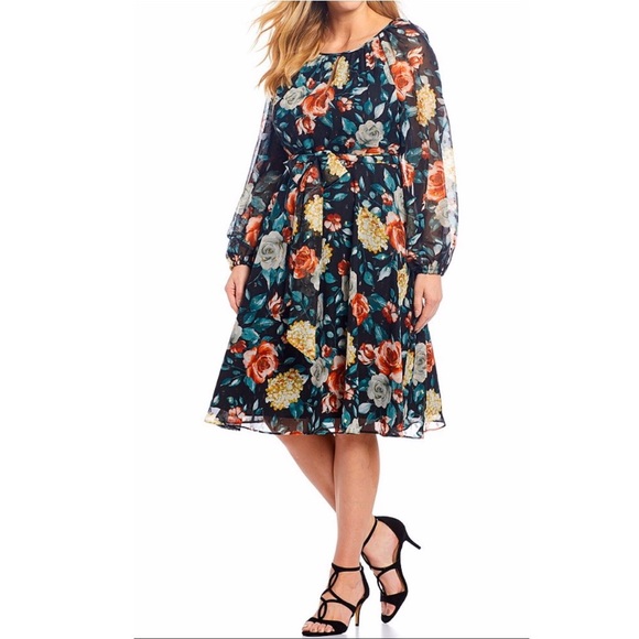 Tahari Dresses & Skirts - Tahari by ASL floral dress plus size